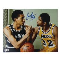 George Gervin Signed 11x14 Photo Inscribed "Ice" (Beckett) at PristineAuction.com