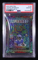 Justin Jefferson 2023 Spectra Infrared Meta #IJJE #23/25 (PSA 10) at PristineAuction.com