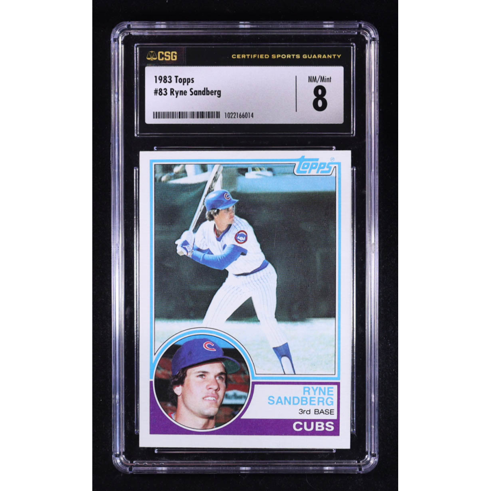 Ryne Sandberg 1983 Topps #83 RC (CSG 8) at PristineAuction.com Ryne Sandberg 1983 Topps #83 RC (CSG 8) at PristineAuction.com