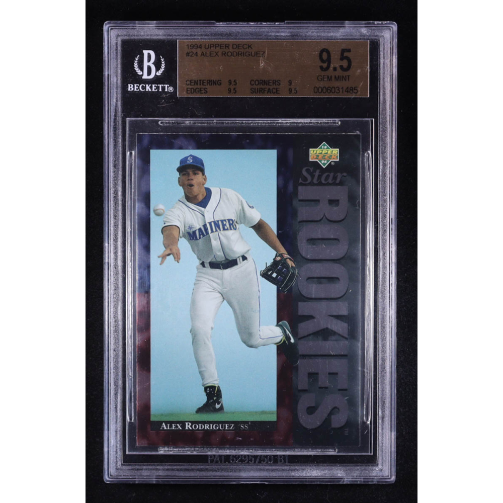 Alex Rodriguez 1994 Upper Deck #24 RC (BGS 9.5) at PristineAuction.com Alex Rodriguez 1994 Upper Deck #24 RC (BGS 9.5) at PristineAuction.com