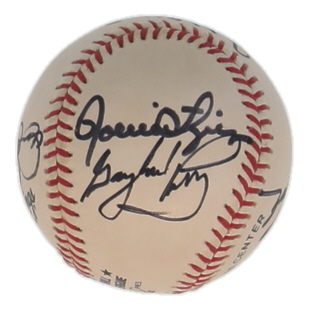 ONL Baseball Signed By (6) with Juan Marichal, Dennis Eckersley, Tom Seaver, Rollie Fingers (JSA) at PristineAuction.com ONL Baseball Signed By (6) with Juan Marichal, Dennis Eckersley, Tom Seaver, Rollie Fingers (JSA) at PristineAuction.com
