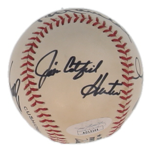 ONL Baseball Signed By (6) with Juan Marichal, Dennis Eckersley, Tom Seaver, Rollie Fingers (JSA) at PristineAuction.com ONL Baseball Signed By (6) with Juan Marichal, Dennis Eckersley, Tom Seaver, Rollie Fingers (JSA) at PristineAuction.com