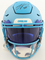 Julius Peppers Signed Panthers Full-Size Authentic On-Field Custom SpeedFlex Helmet With Visor (JSA) at PristineAuction.com