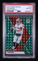 Tom Brady 2020 Panini Mosaic Mosaic Green #135 (PSA 10) at PristineAuction.com