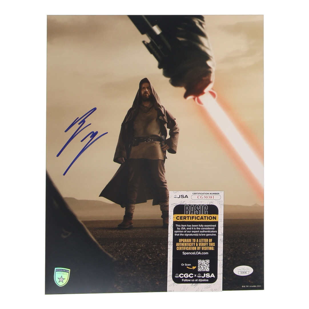 Ewan McGregor Signed "Obi-Wan Kenobi" 11x14 Photo (JSA) at PristineAuction.com Ewan McGregor Signed "Obi-Wan Kenobi" 11x14 Photo (JSA) at PristineAuction.com