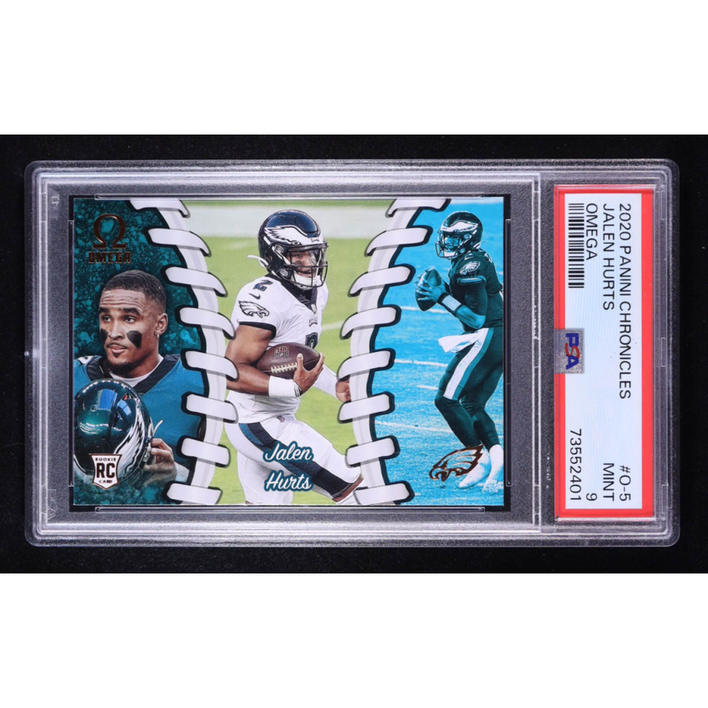 Jalen Hurts 2020 Omega #5 RC (PSA 9) at PristineAuction.com
