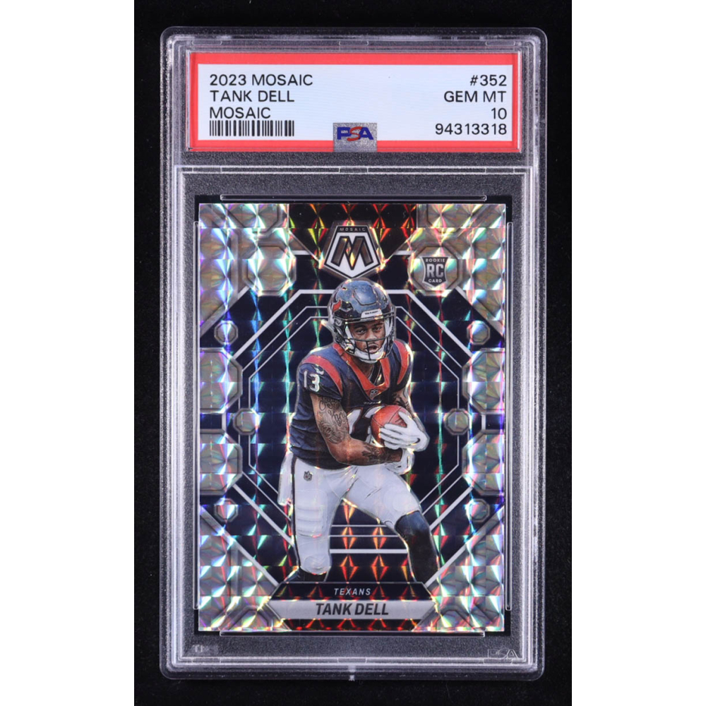 Tank Dell 2023 Panini Mosaic Mosaic #352 RC (PSA 10) at PristineAuction.com