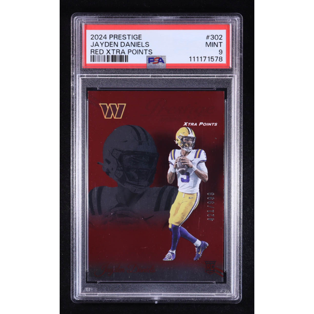 Jayden Daniels 2024 Prestige Xtra Points Red #302 #421/999 RC (PSA 9) at PristineAuction.com