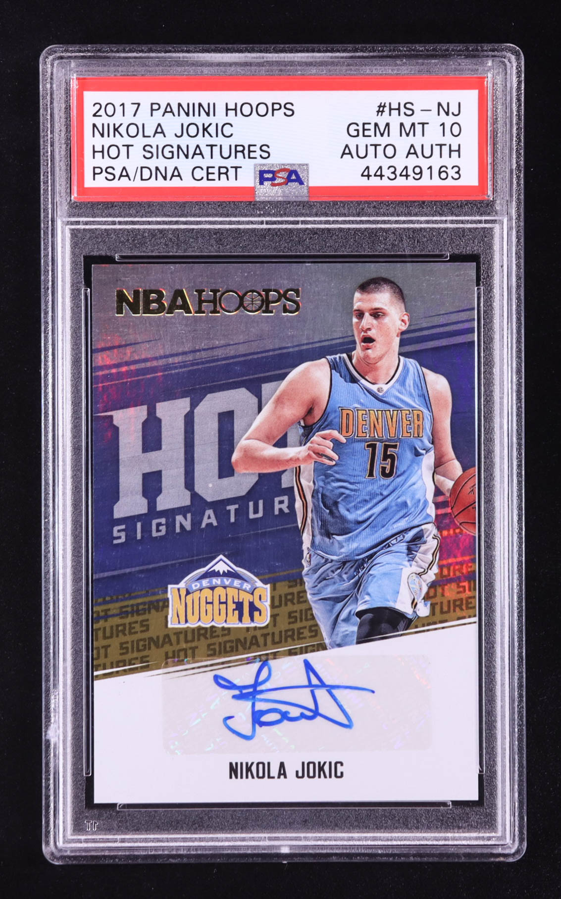 Nikola Jokic 2017-18 Hoops Hot Signatures #11 (PSA 10) at PristineAuction.com Nikola Jokic 2017-18 Hoops Hot Signatures #11 (PSA 10) at PristineAuction.com