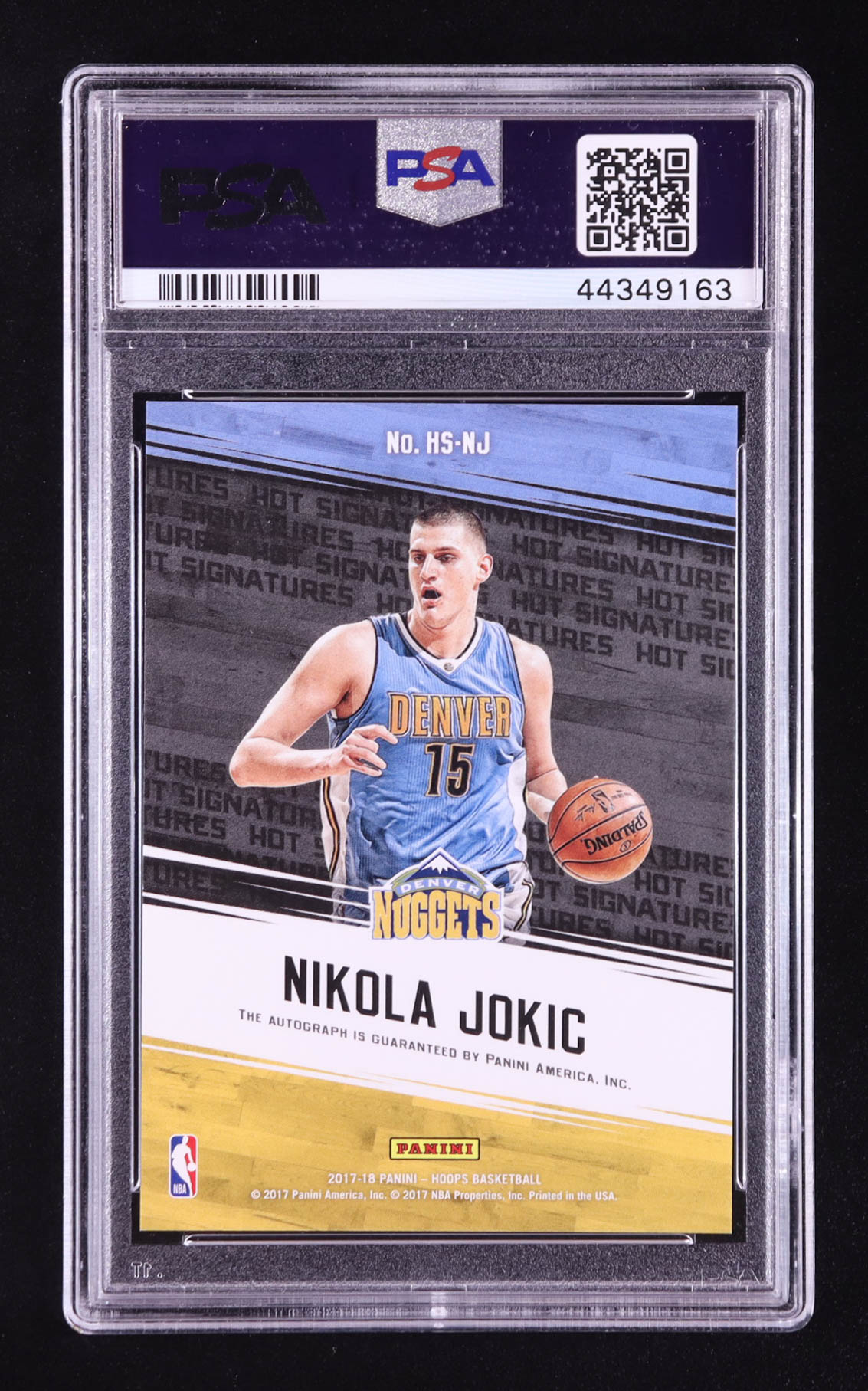 Nikola Jokic 2017-18 Hoops Hot Signatures #11 (PSA 10) at PristineAuction.com Nikola Jokic 2017-18 Hoops Hot Signatures #11 (PSA 10) at PristineAuction.com