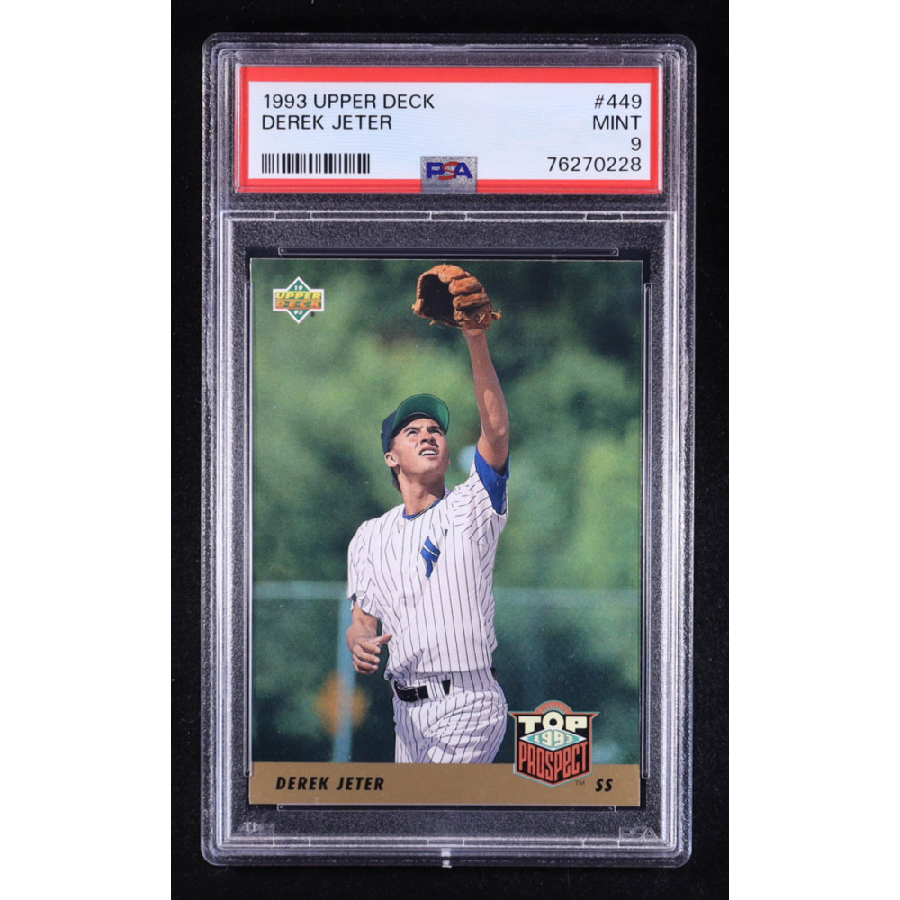 Derek Jeter 1993 Upper Deck #449 RC (PSA 9) at PristineAuction.com