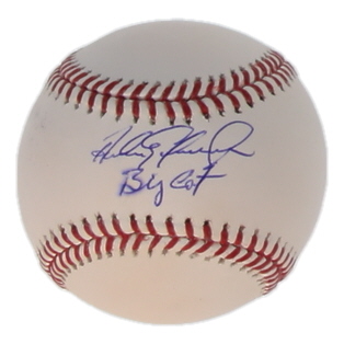 Andres Galarraga Signed OML Baseball Inscribed "Big Cat" (JSA) at PristineAuction.com Andres Galarraga Signed OML Baseball Inscribed "Big Cat" (JSA) at PristineAuction.com