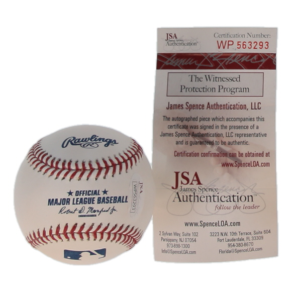 Andres Galarraga Signed OML Baseball Inscribed "Big Cat" (JSA) at PristineAuction.com Andres Galarraga Signed OML Baseball Inscribed "Big Cat" (JSA) at PristineAuction.com