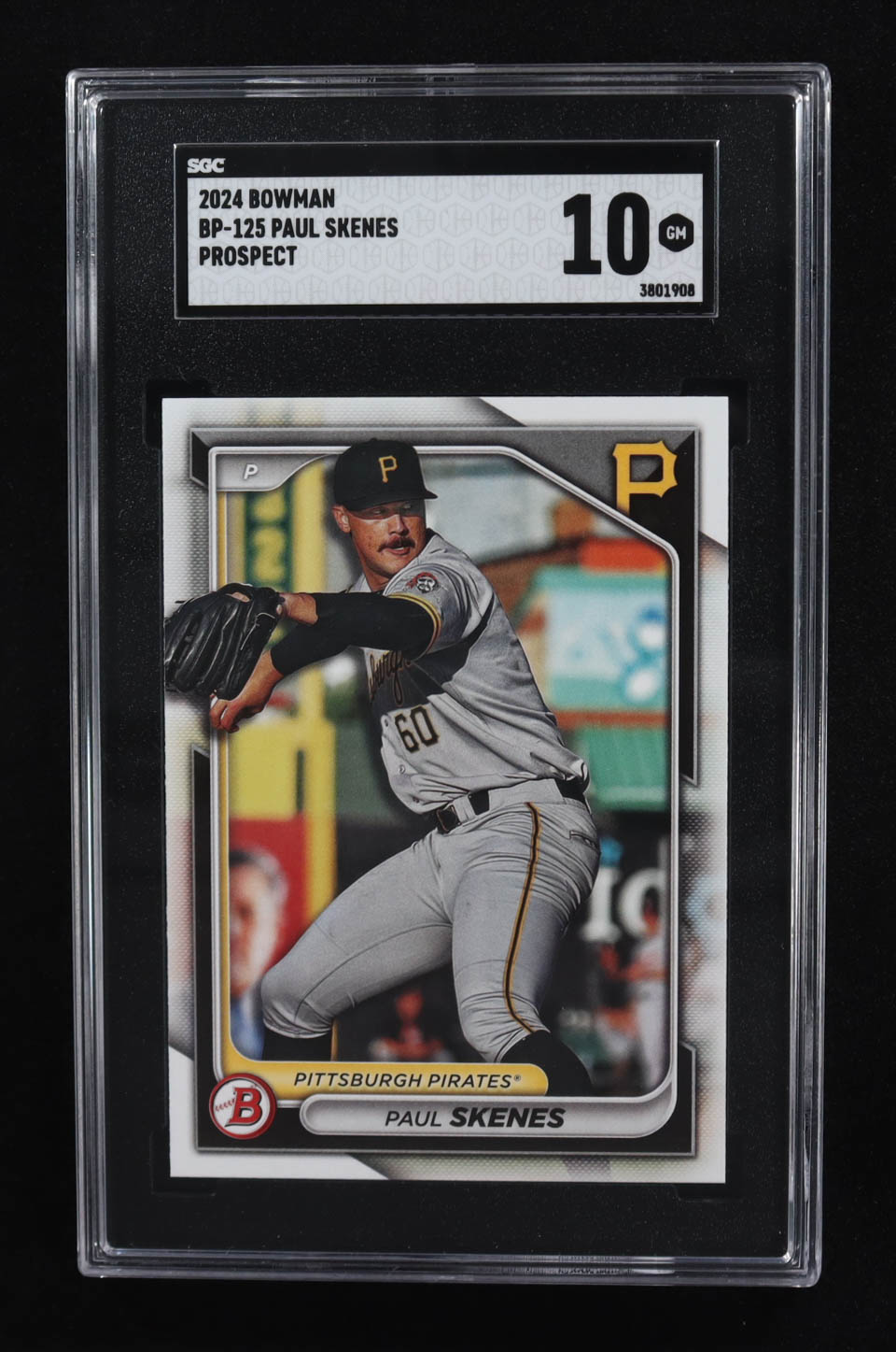 Paul Skenes 2024 Bowman Prospects #BP125 RC (SGC 10) at PristineAuction.com Paul Skenes 2024 Bowman Prospects #BP125 RC (SGC 10) at PristineAuction.com