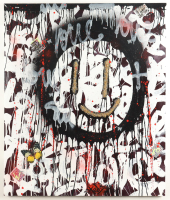 "Fading Smile" 2025 32x28 Original Painting on Canvas by Tadas Zaicikas | TedyZet (Zaicikas) at PristineAuction.com