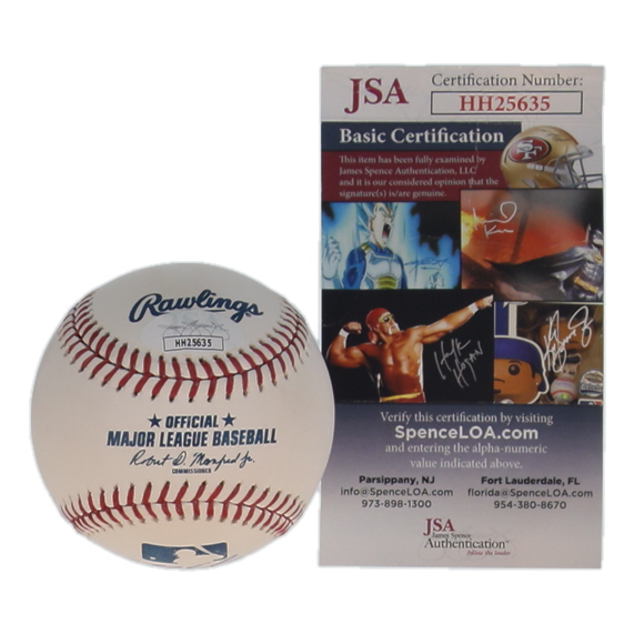 DJ LeMahieu Signed LE OML Career Stat Engraved Baseball (JSA) at PristineAuction.com DJ LeMahieu Signed LE OML Career Stat Engraved Baseball (JSA) at PristineAuction.com