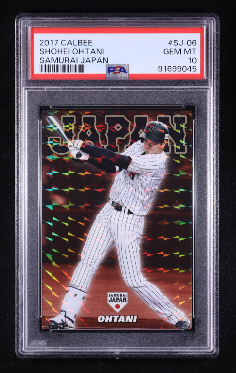 Shohei Ohtani 2017 Calbee Samurai Japan #SJ06 RC (PSA 10) at PristineAuction.com Shohei Ohtani 2017 Calbee Samurai Japan #SJ06 RC (PSA 10) at PristineAuction.com