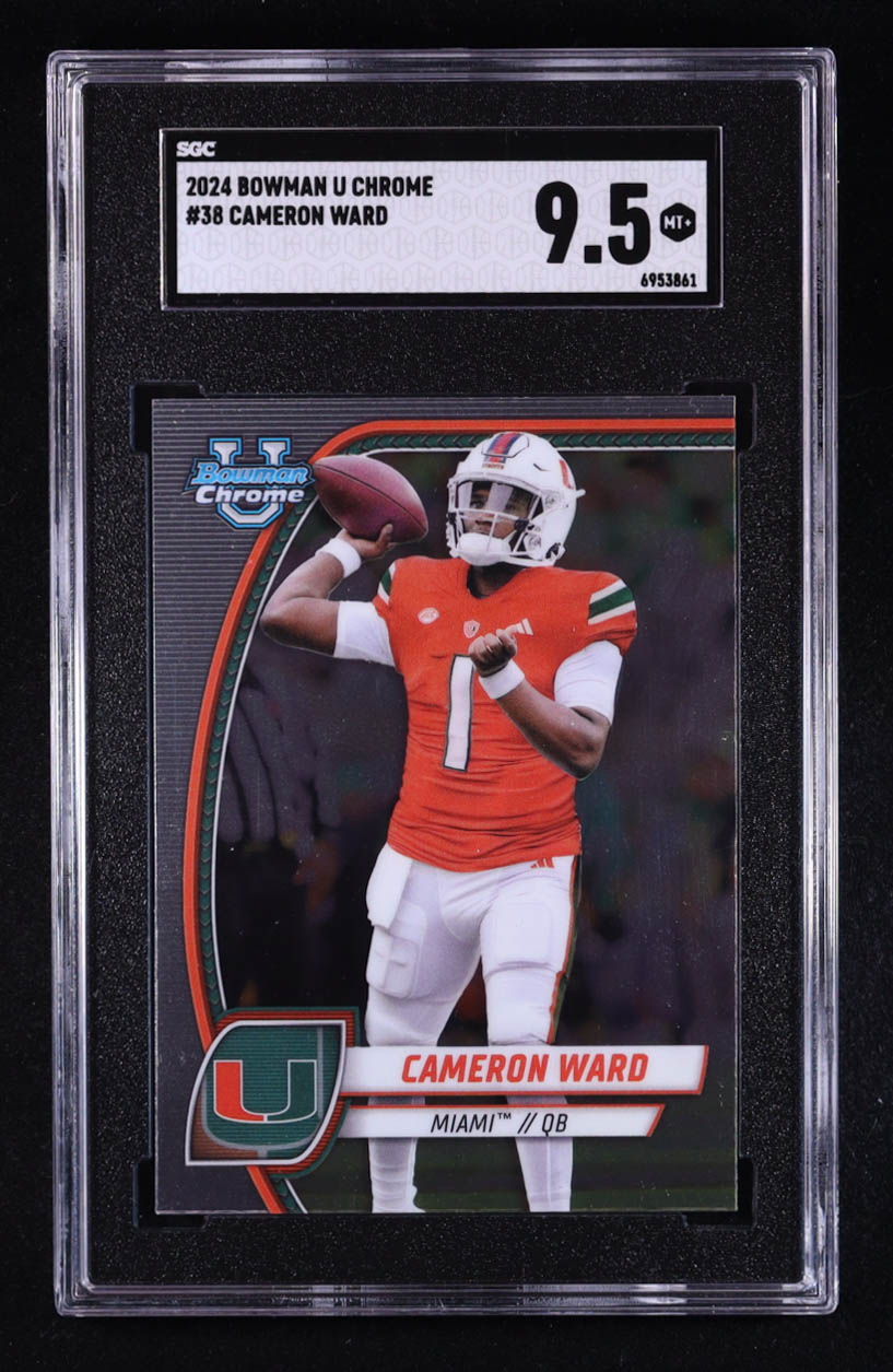 Cameron Ward 2024 Bowman University Chrome #38 RC (SGC 9.5) at PristineAuction.com Cameron Ward 2024 Bowman University Chrome #38 RC (SGC 9.5) at PristineAuction.com