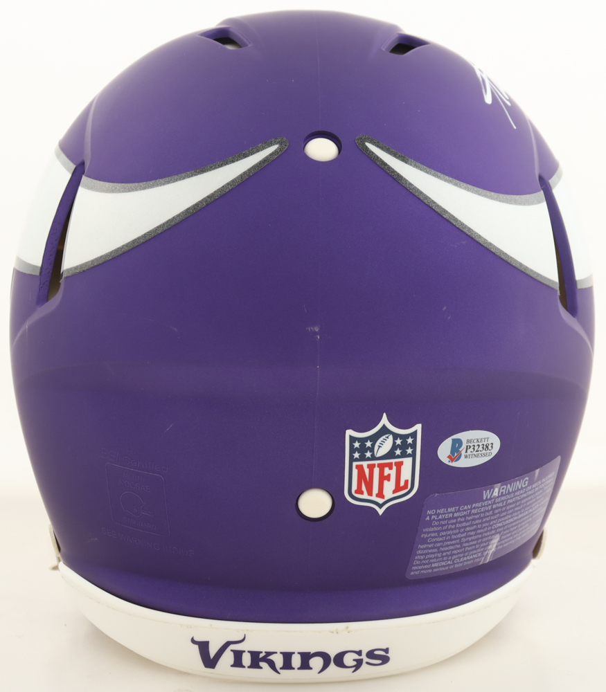 Adrian Peterson Signed Vikings Full-Size Authentic On-Field Speed Helmet (Beckett) at PristineAuction.com Adrian Peterson Signed Vikings Full-Size Authentic On-Field Speed Helmet (Beckett) at PristineAuction.com