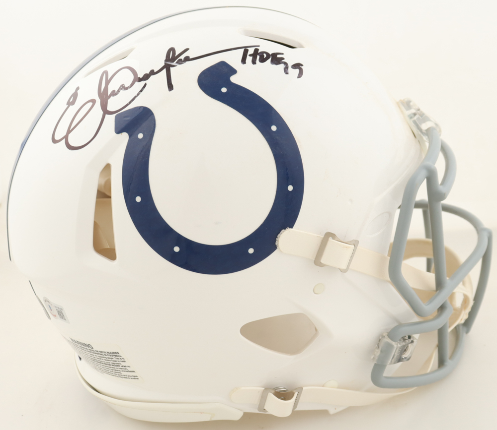 Eric Dickerson Signed Colts Full Size Authentic On Field Speed Helmet Inscribed "HOF 99" (Beckett & Prova) at PristineAuction.com Eric Dickerson Signed Colts Full Size Authentic On Field Speed Helmet Inscribed "HOF 99" (Beckett & Prova) at PristineAuction.com