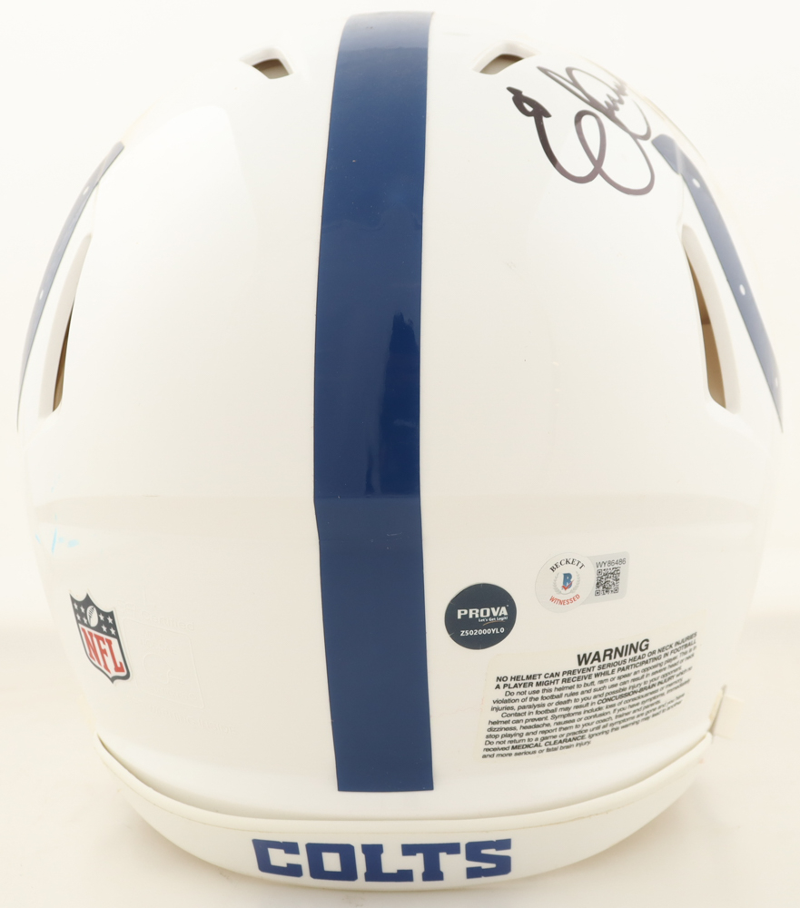 Eric Dickerson Signed Colts Full Size Authentic On Field Speed Helmet Inscribed "HOF 99" (Beckett & Prova) at PristineAuction.com Eric Dickerson Signed Colts Full Size Authentic On Field Speed Helmet Inscribed "HOF 99" (Beckett & Prova) at PristineAuction.com