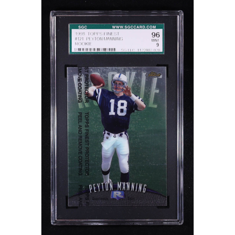 Peyton Manning 1998 Finest #121 RC (SGC 9) at PristineAuction.com