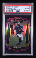 Jalen Hurts 2020 Select Die-Cut Purple Prizm #150 RC (PSA 10) at PristineAuction.com