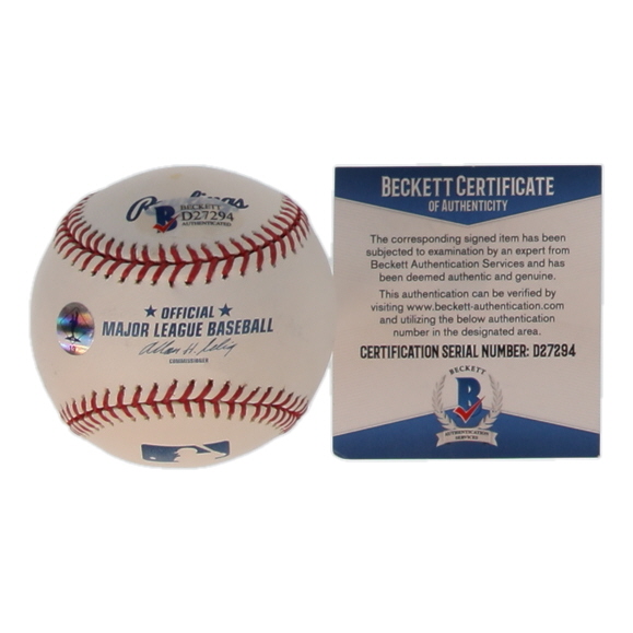 Doug Harvey Signed OML Baseball Inscribed "HOF 2010" (Beckett) at PristineAuction.com Doug Harvey Signed OML Baseball Inscribed "HOF 2010" (Beckett) at PristineAuction.com
