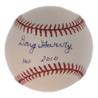 Doug Harvey Signed OML Baseball Inscribed "HOF 2010" (Beckett) at PristineAuction.com