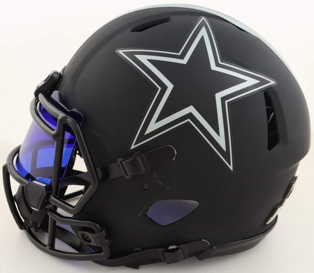 Tony Romo Signed Cowboys Full-Size Authentic On-Field Eclipse Alternate Speed Helmet With Visor (Beckett) at PristineAuction.com Tony Romo Signed Cowboys Full-Size Authentic On-Field Eclipse Alternate Speed Helmet With Visor (Beckett) at PristineAuction.com