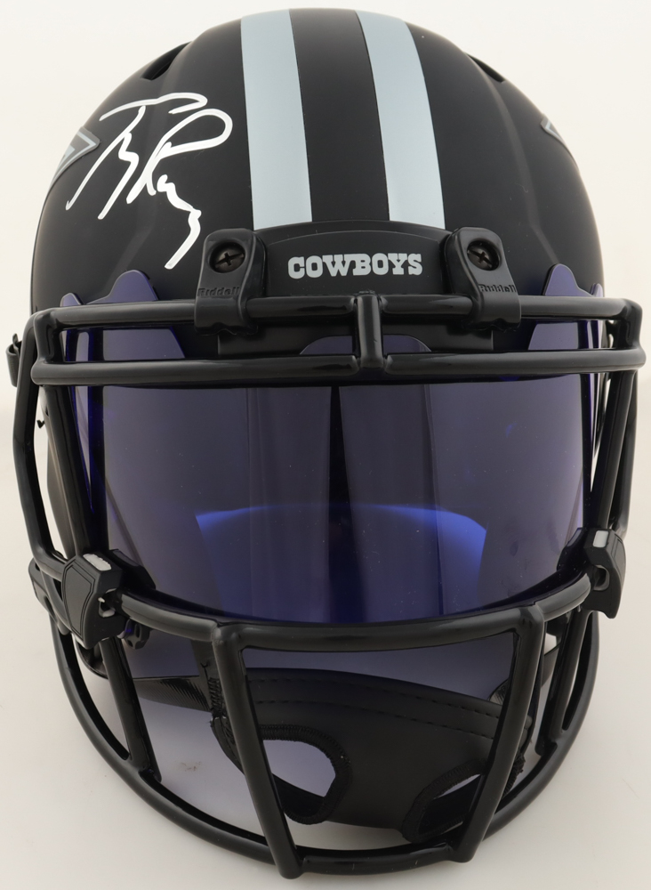 Tony Romo Signed Cowboys Full-Size Authentic On-Field Eclipse Alternate Speed Helmet With Visor (Beckett) at PristineAuction.com Tony Romo Signed Cowboys Full-Size Authentic On-Field Eclipse Alternate Speed Helmet With Visor (Beckett) at PristineAuction.com