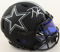 Tony Romo Signed Cowboys Full-Size Authentic On-Field Eclipse Alternate Speed Helmet With Visor (Beckett) at PristineAuction.com