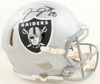 Josh Jacobs Signed Raiders Full-Size Authentic On-Field Speed Helmet (Fanatics & Jacobs) at PristineAuction.com