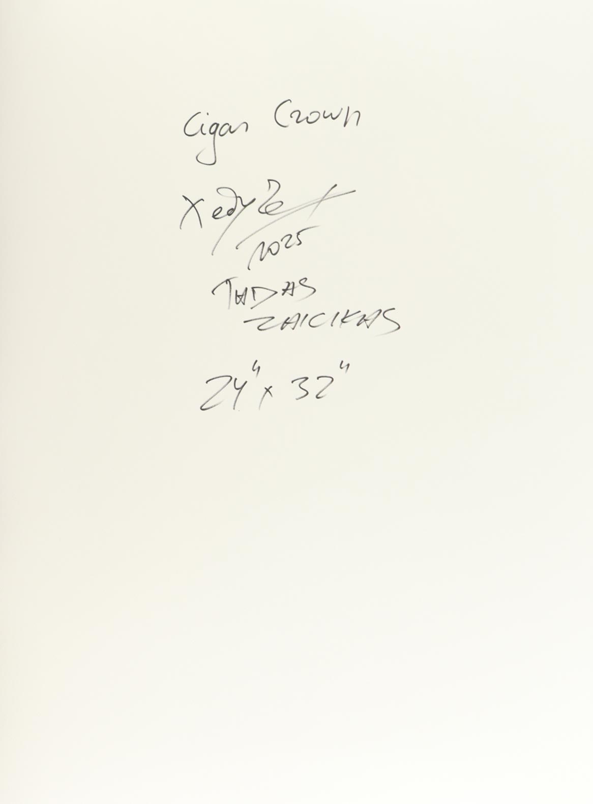 "Cigar Crown" 24x32 2025 Original Mixed Media by Tadas Zaicikas | TedyZet (Zaicikas) at PristineAuction.com "Cigar Crown" 24x32 2025 Original Mixed Media by Tadas Zaicikas | TedyZet (Zaicikas) at PristineAuction.com