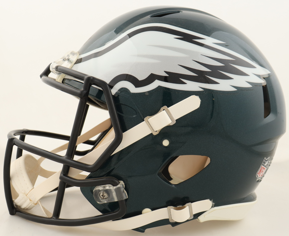 Ron Jaworski Donovan McNabb & Randall Cunningham Signed Eagles Full-Size Authentic On-Field Speed Helmet (JSA) at PristineAuction.com Ron Jaworski Donovan McNabb & Randall Cunningham Signed Eagles Full-Size Authentic On-Field Speed Helmet (JSA) at PristineAuction.com