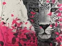 "Pink Whisper #1A" 27x36 2025 Print by Tadas Zaicikas | TedyZet (Zaicikas) at PristineAuction.com