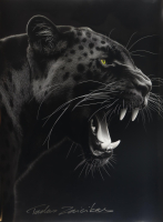 "Golden Roar #1A" 27x36 2025 Print by Tadas Zaicikas | TedyZet (Zaicikas) at PristineAuction.com