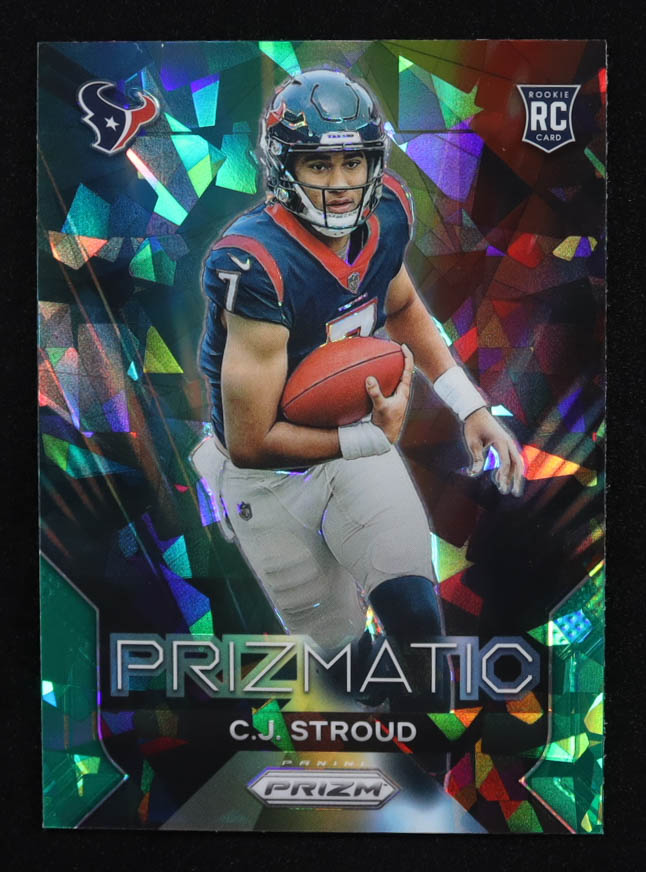 C.J. Stroud 2023 Panini Prizm Prizmatic Green #6 RC at PristineAuction.com C.J. Stroud 2023 Panini Prizm Prizmatic Green #6 RC at PristineAuction.com