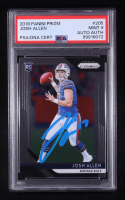 Josh Allen Signed 2018 Panini Prizm #205 RC (PSA 9) at PristineAuction.com