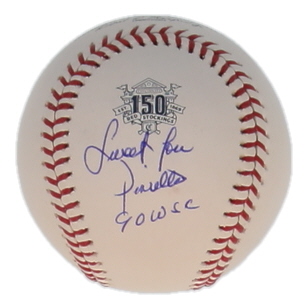 "Sweet" Lou Piniella Signed OML Reds 150th Anniversary Logo Baseball (MAB) at PristineAuction.com "Sweet" Lou Piniella Signed OML Reds 150th Anniversary Logo Baseball (MAB) at PristineAuction.com