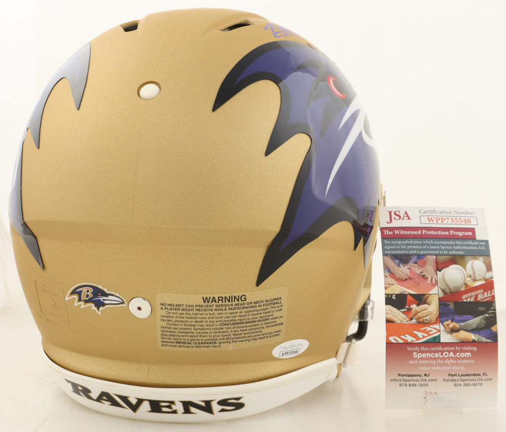 Marquise Brown Signed Ravens Full-Size Authentic On-Field AMP Alternate Speed Helmet (JSA) at PristineAuction.com Marquise Brown Signed Ravens Full-Size Authentic On-Field AMP Alternate Speed Helmet (JSA) at PristineAuction.com