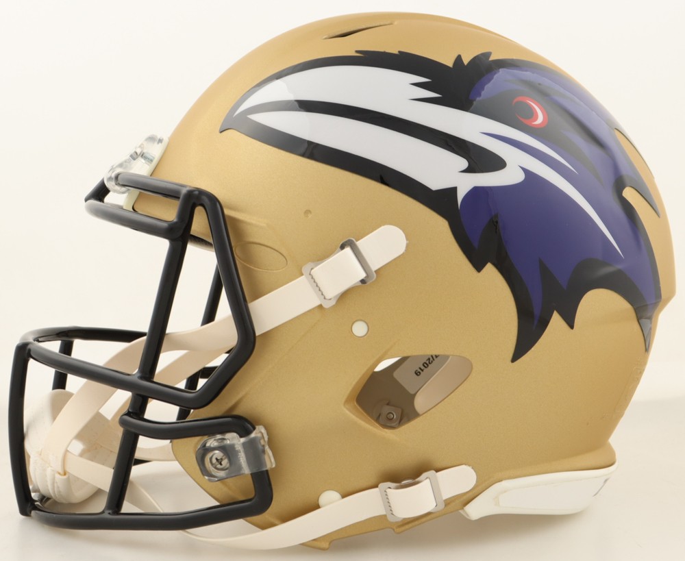 Marquise Brown Signed Ravens Full-Size Authentic On-Field AMP Alternate Speed Helmet (JSA) at PristineAuction.com Marquise Brown Signed Ravens Full-Size Authentic On-Field AMP Alternate Speed Helmet (JSA) at PristineAuction.com