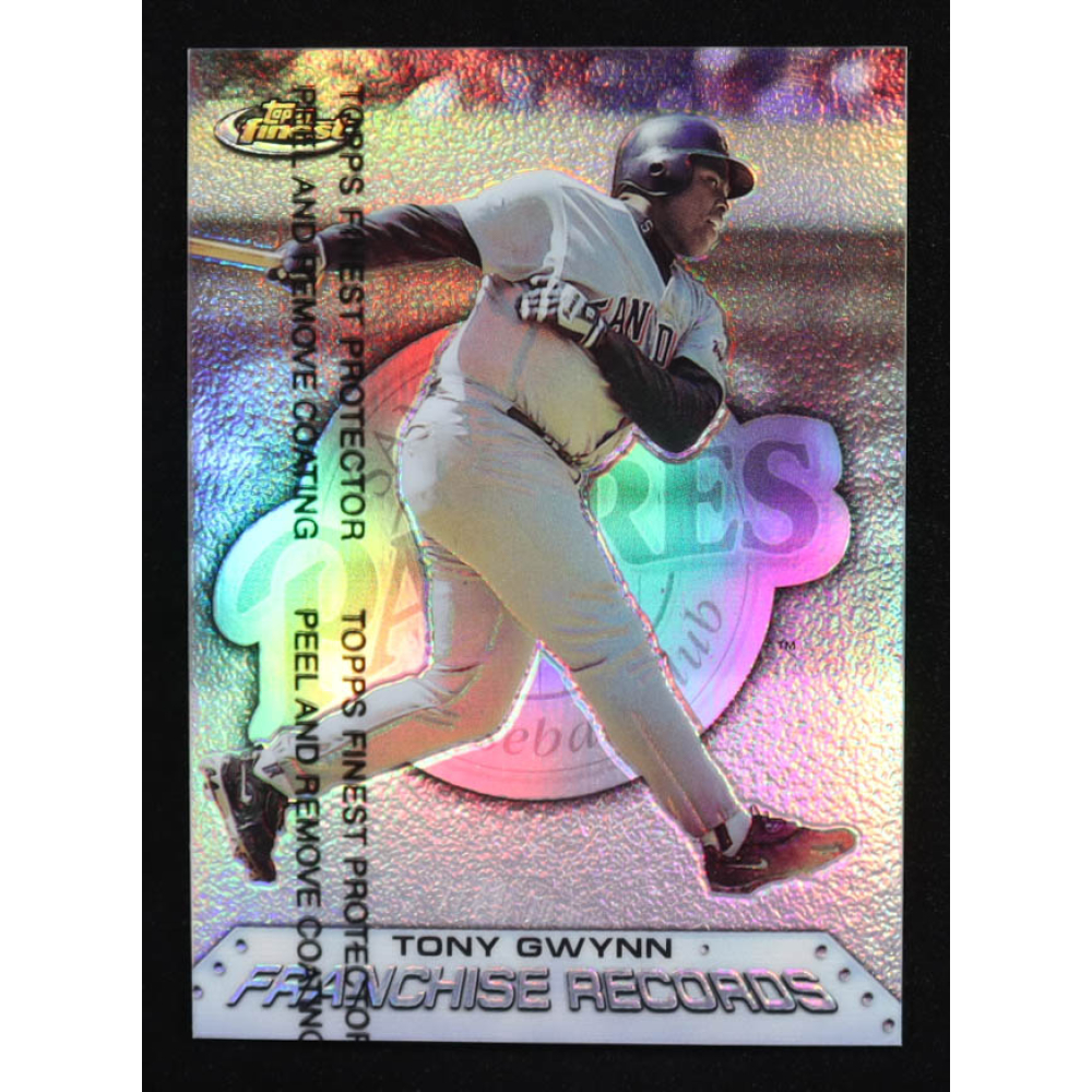 Tony Gwynn 1999 Topps Finest Franchise Records Refractor #FR10 at PristineAuction.com
