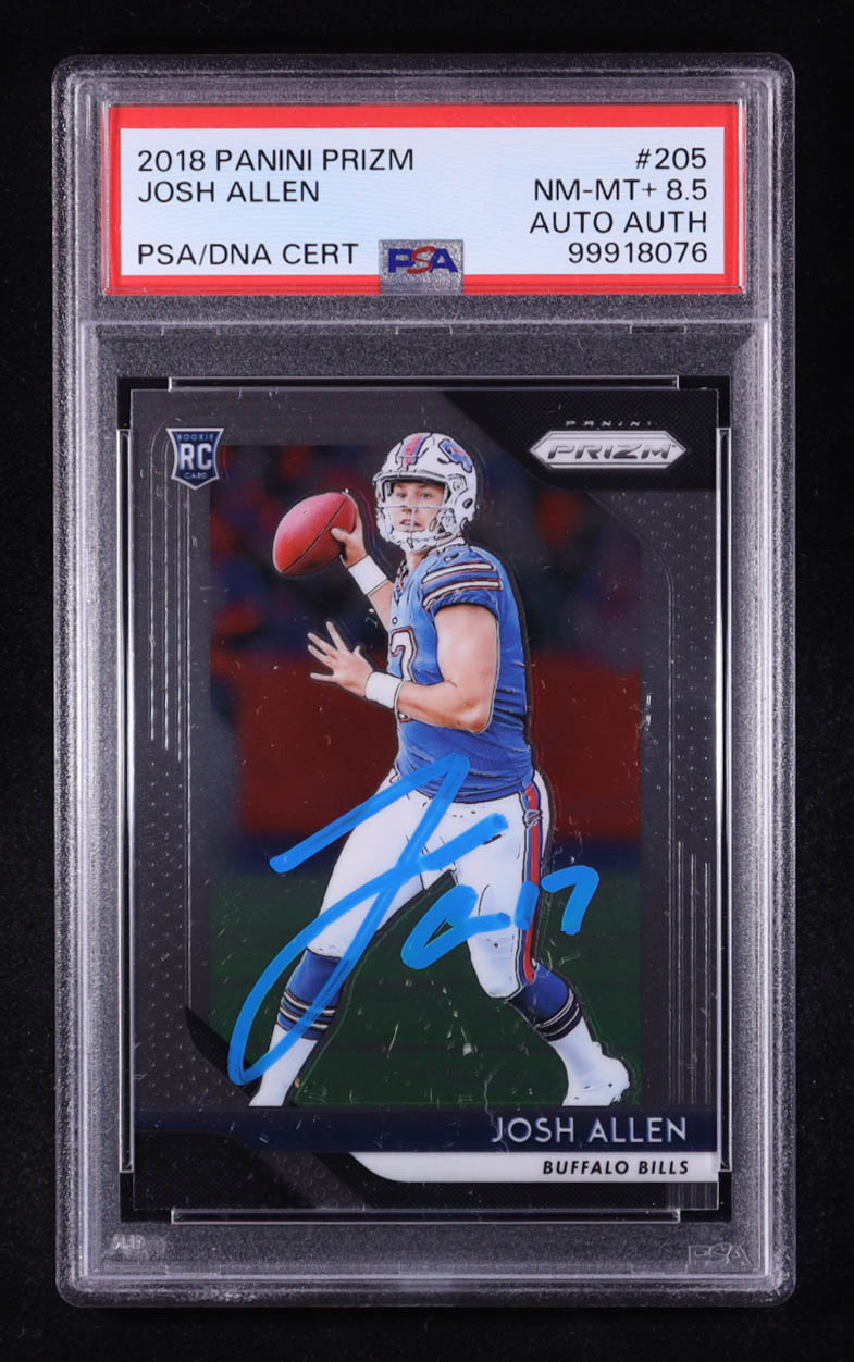 Josh Allen Signed 2018 Panini Prizm #205 RC (PSA 8.5) at PristineAuction.com Josh Allen Signed 2018 Panini Prizm #205 RC (PSA 8.5) at PristineAuction.com
