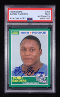 Barry Sanders Signed 1989 Score #257 RC (PSA 7) at PristineAuction.com