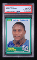 Barry Sanders Signed 1989 Score #257 RC (PSA 6) at PristineAuction.com
