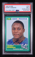Barry Sanders Signed 1989 Score #257 RC (PSA 7) at PristineAuction.com