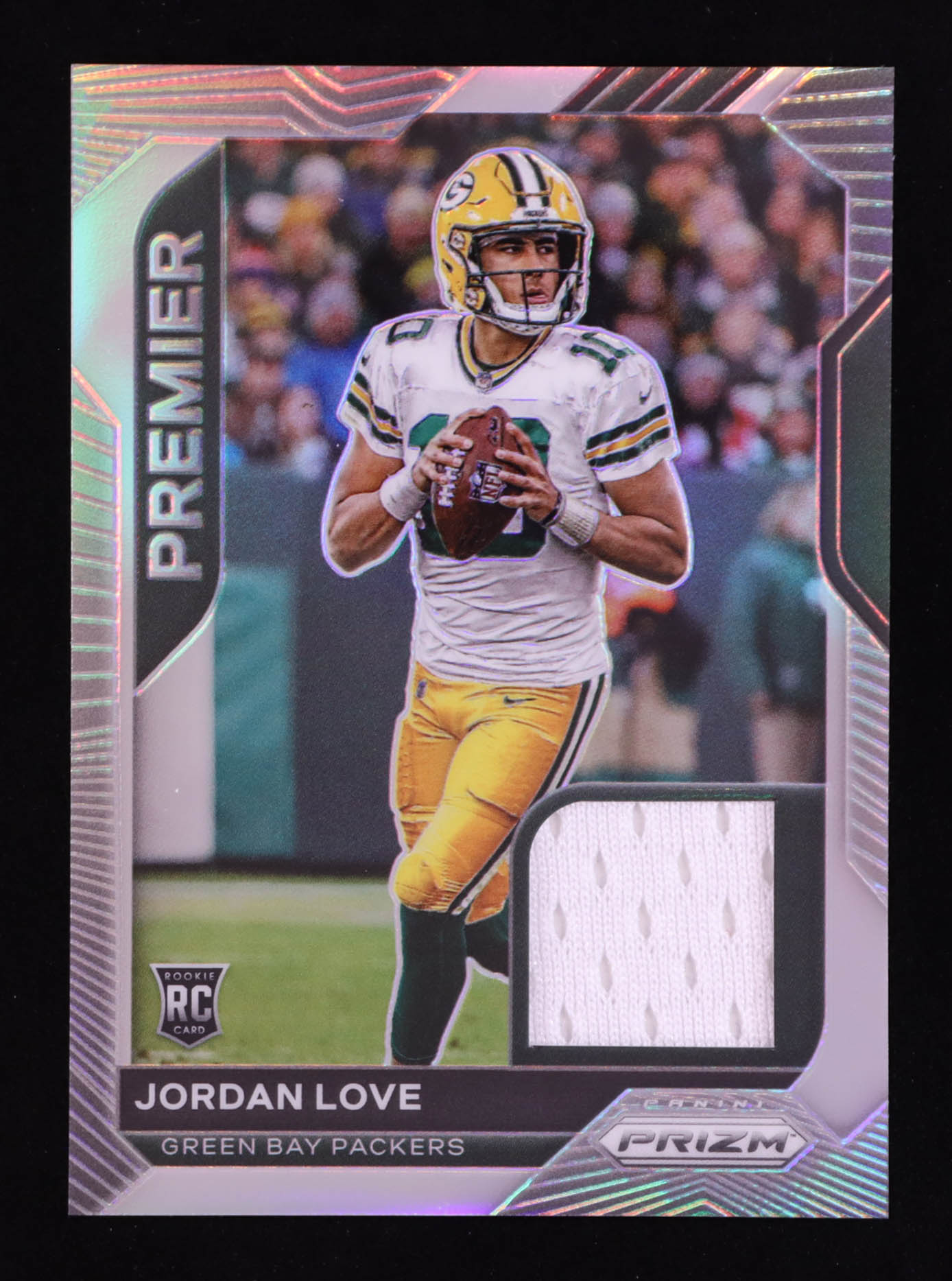 Jordan Love 2020 Panini Prizm Premier Jerseys #6 RC at PristineAuction.com Jordan Love 2020 Panini Prizm Premier Jerseys #6 RC at PristineAuction.com