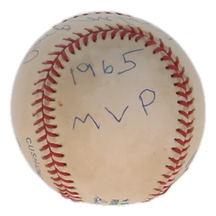 Zoilo Versalles Signed OAL Baseball Inscribed "1965 MVP" (Beckett) at PristineAuction.com Zoilo Versalles Signed OAL Baseball Inscribed "1965 MVP" (Beckett) at PristineAuction.com