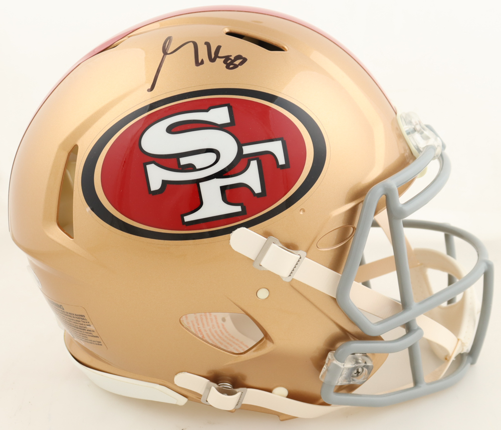 George Kittle Signed 49ers Full-Size Authentic On-Field Speed Helmet (Beckett) at PristineAuction.com George Kittle Signed 49ers Full-Size Authentic On-Field Speed Helmet (Beckett) at PristineAuction.com